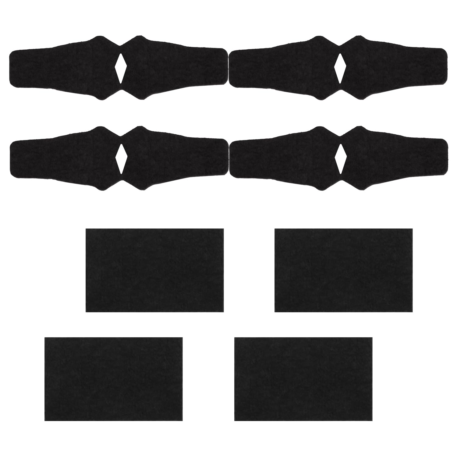 Gosknor 8 Piezas Cintas de Fieltro para Reposaflechas, Antideslizantes Adhesivo para Reposaflechas Almohadilla para QAD HDX Arco Compuesto Reposaflechas Accesorios de Tiro con Arco