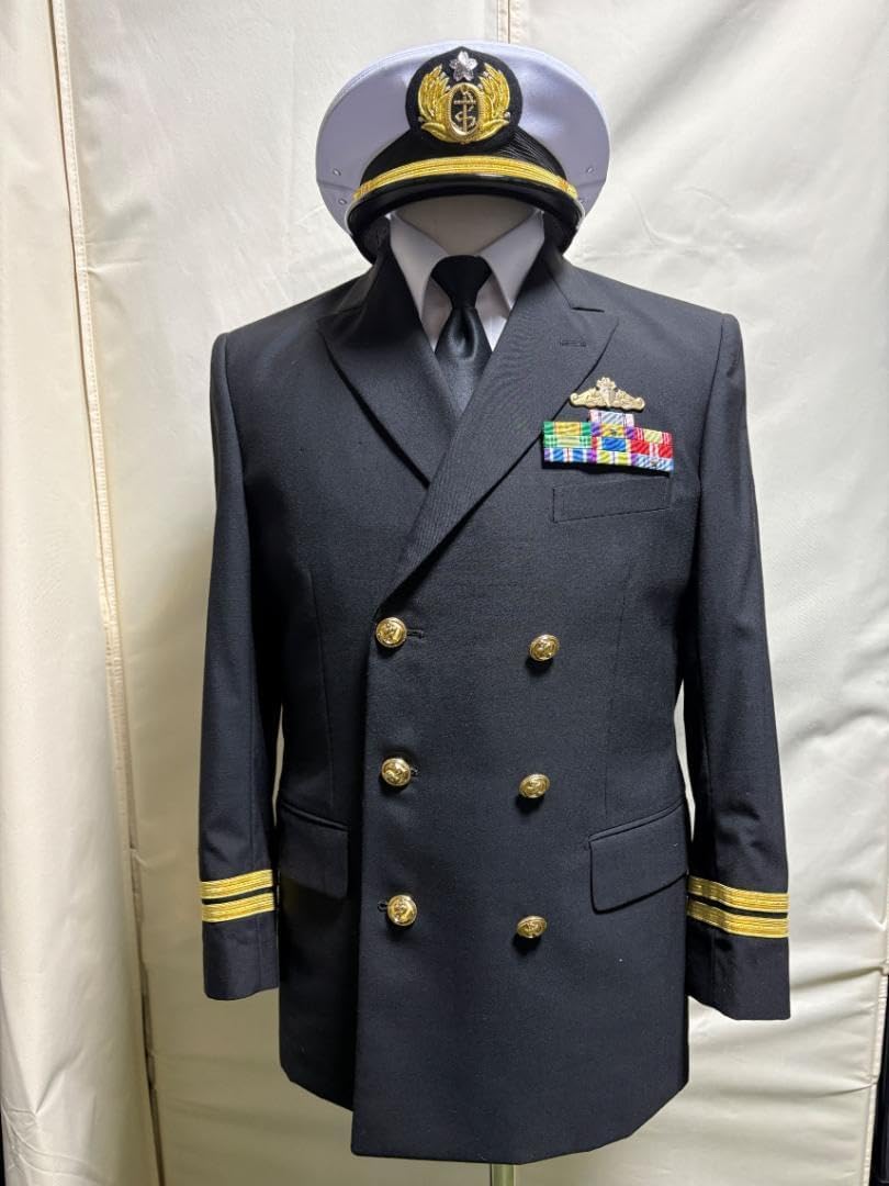 海上自衛隊 一等海尉 冬制服上下 AB5 Mサイズ 幹部 士官 レプリカ 海上