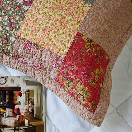 Kasentex B088Y3VFPX 100% Cotton Pillow Shams Floral Patchwork Design thumb #4