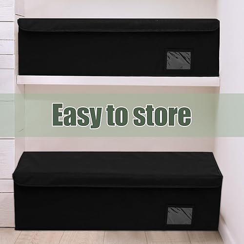 Miniatura 5 de 2 cajas grandes de almacenamiento para cómics para 300 cómics, caja larga para cómics de 28.35 x 11.81 x 7.87 pulgadas, regalos para Navidad para