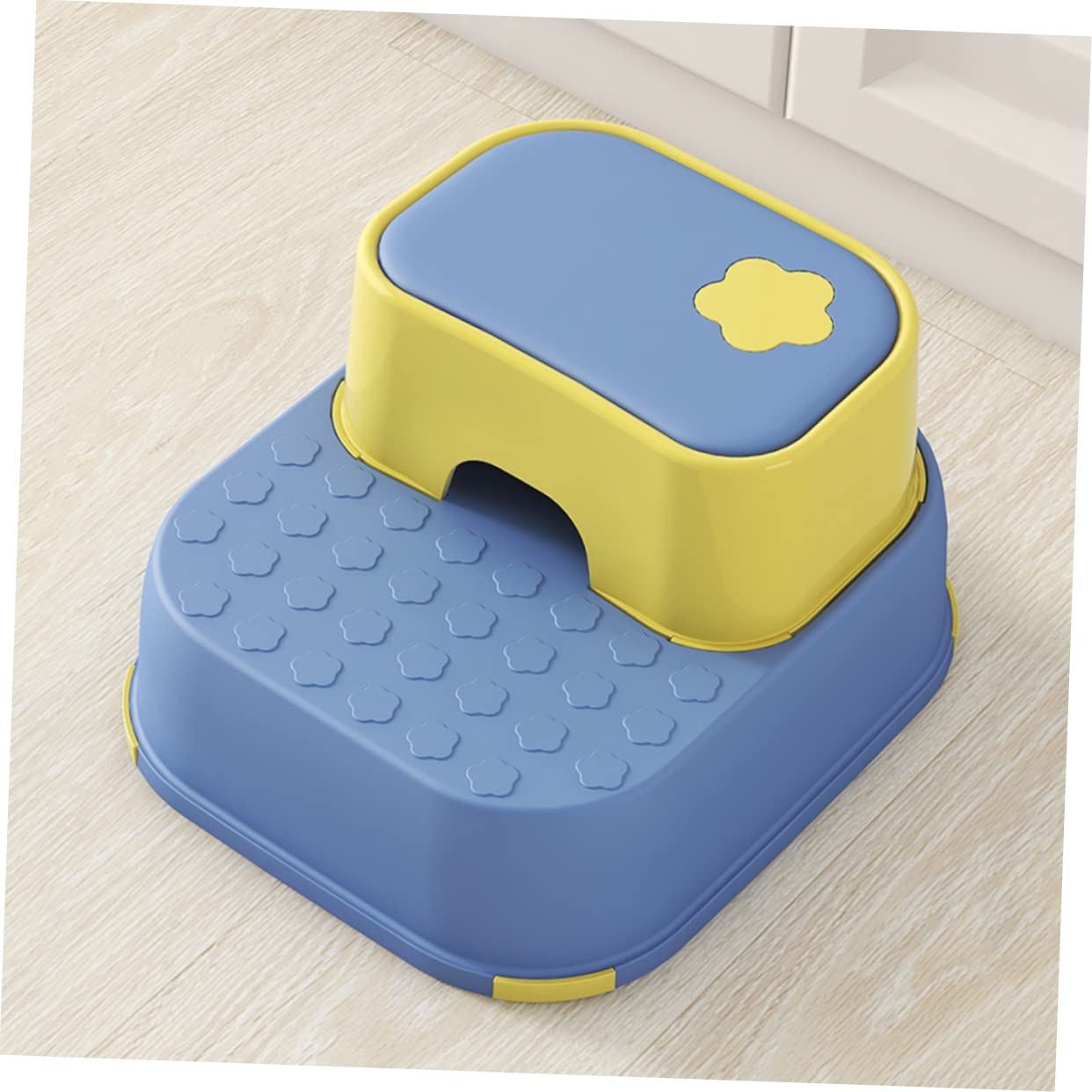 POPETPOP Infantil Antideslizante de Doble Escalón para Baño y Cocina Escalera de Seguridad para Cambiar Zapatos y Uso Hogar Diseño y Ligero