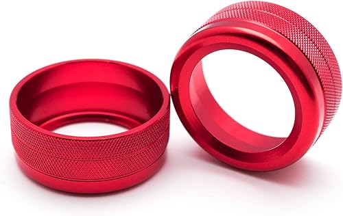 Miniatura 9 de Xotic Tech - Consola central de CA, control de clima, multimedia, de volumen, cubierta de anillo compatible con Porsche Cayenne y Panamera (aluminio