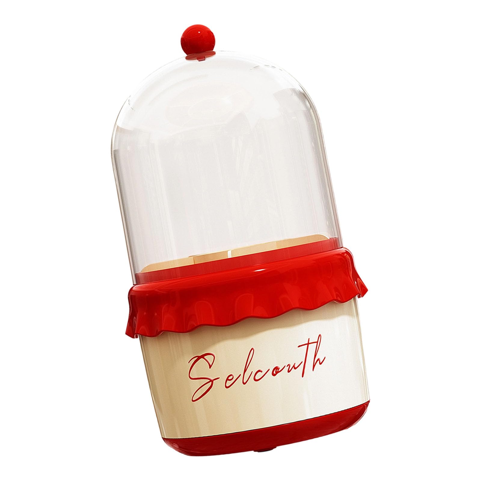 sodeber Desktop Makeup Brush Bucket Cup Holder with Lid Dustproof Makeup Lipstick Cosmetic Box Organizers Thickened Cosmetic Container