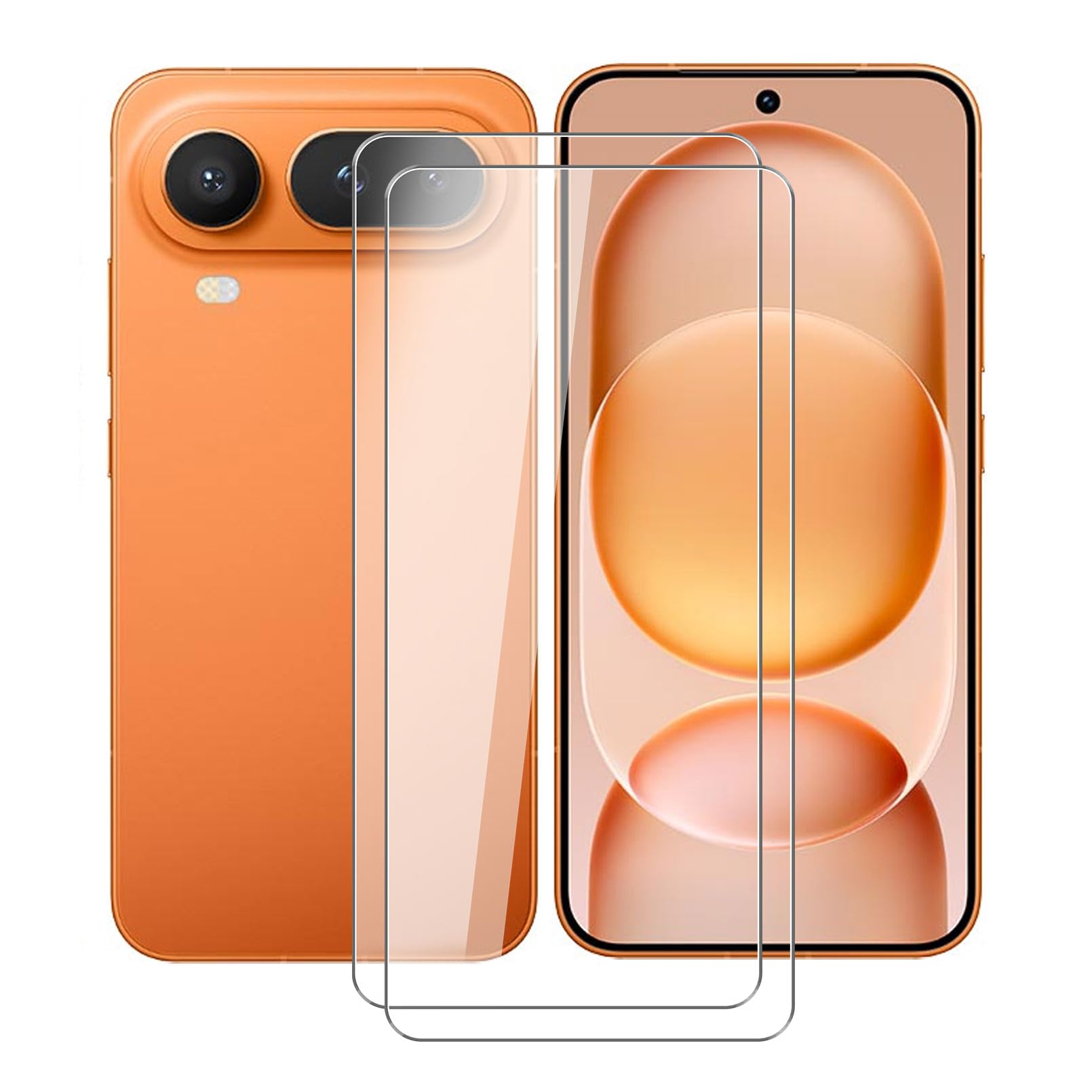 [2 Pcs] Screen Protector for Honor Magic8 Pro Air (6.31 Inch), 9H Hardness Tempered Glass Screen Film, Highly Clear, Anti-Scratch, Bubble Free, for Honor Magic8 Pro Air Protective Film