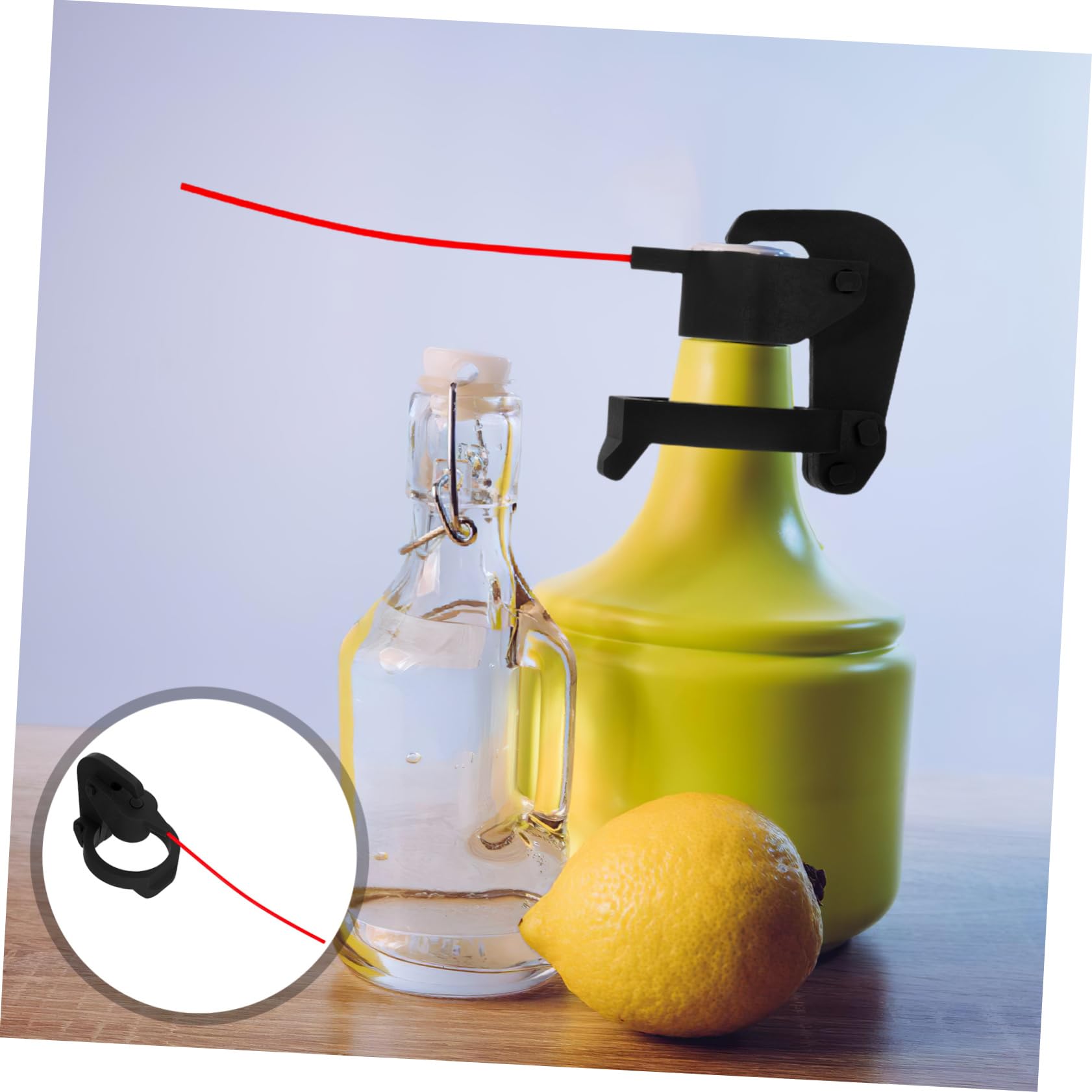 Co2-staubdüse für Soda Maschinen, Schwarz, Kunststoff, Leicht Montierbar