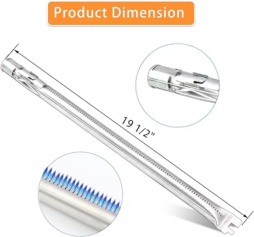 Miniatura 3 de 62752 7620 7622 Piezas de repuesto para parrilla Weber Genesis E310 E320 E330 S310 S320 S330 EP310 EP320 EP330, barras aromatizantes de 17.5