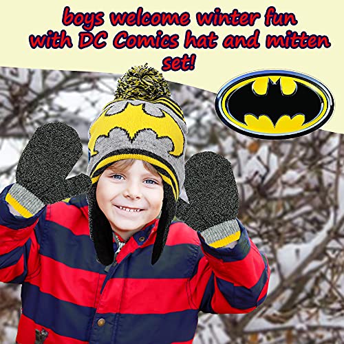DC Comics Toddler Boys Batman Hat and Mitten Winter Set [4014]2
