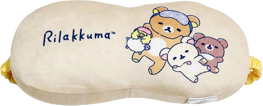 Amazon.co.jp: MORIPiLO リラックマ アイマスク 睡眠用 (サンエックス