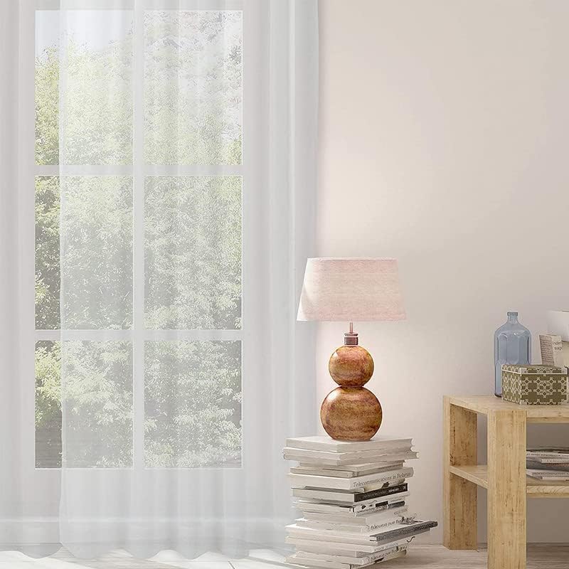 Miniatura 7 de Cortinas traslúcidas extralargas de 144, 156, 168, 192, 204, 216, 240 pulgadas de largo, cortinas de 2 pisos para sala de estar de alto celosía,