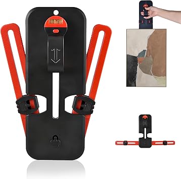 Photo Frame Hanger Tool with Bubble Level, Never Measure Versatile Picture Hanging Tool , Accurate Photo Frame Hanging Level for Home Decor Enthusiasts and Professionals