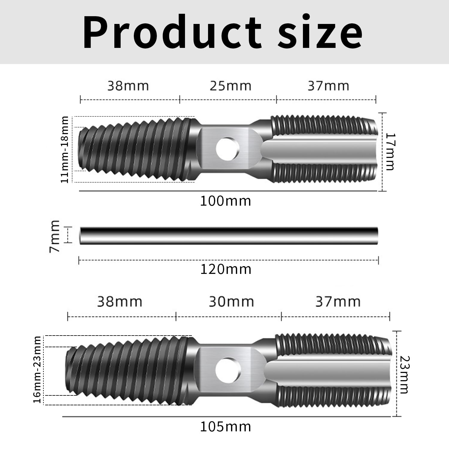 2-in-1 Screw Extractor Set, 1/2 Inch and 3/4 Inch - Image 2