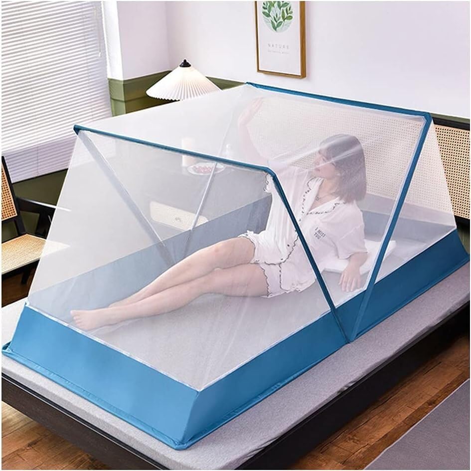Moustiquaire pliable pour stopper les piqûres sur lits d'enfants et adultes