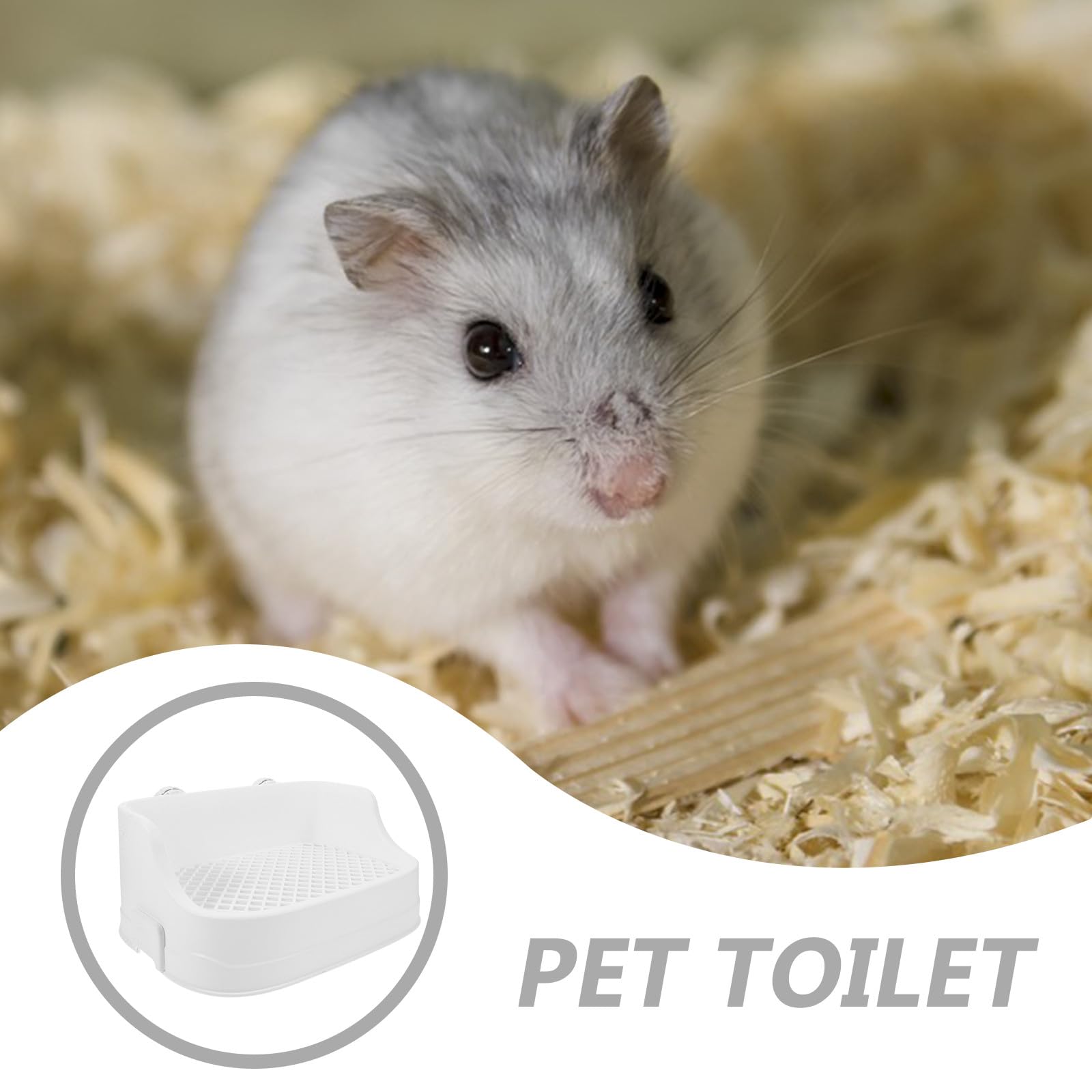 Lettiera per Conigli e Animali Vasino Trainer in Plastica e Durevole Adatto Porcellini Dindia Criceti e Coniglietti