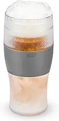 Host Copos de cerveja congelados, canecas de cerveja congeladas, conjunto de copos de cerveja congeláveis, copo de cerveja isolado para manter suas bebidas frias, isolamento de parede dupla, 473 ml,