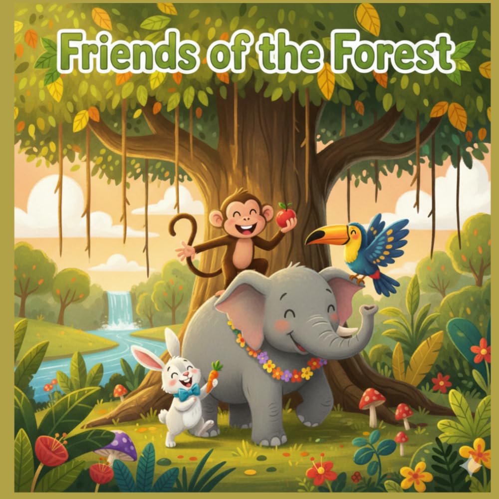 Friends of the Forest , Adventure Stories For Kids Age 3 to 8: A story of four friendships
