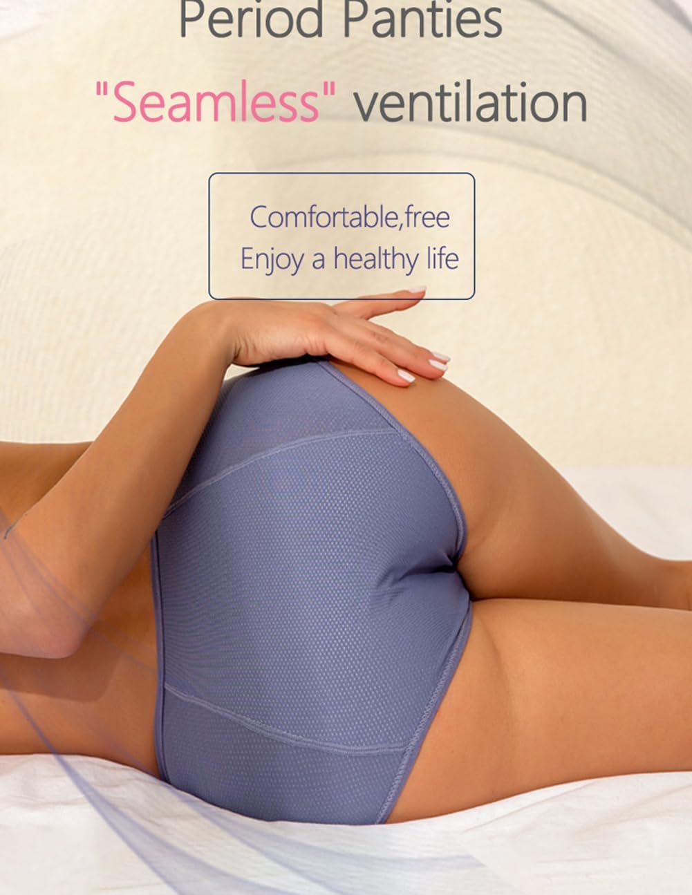 YOYI FASHION Women Mesh Holes Breathable Leakproof Period Panties Mulit Pack US Size XXS-5XL/12 - Image 6