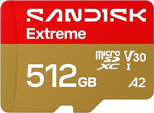 Vista 18 de SanDisk Tarjeta de memoria microSDXC UHS-I Extreme de 1 TB con adaptador, hasta 190 MB/s, C10, U3, V30, 4K, 5K, A2, tarjeta Micro SD