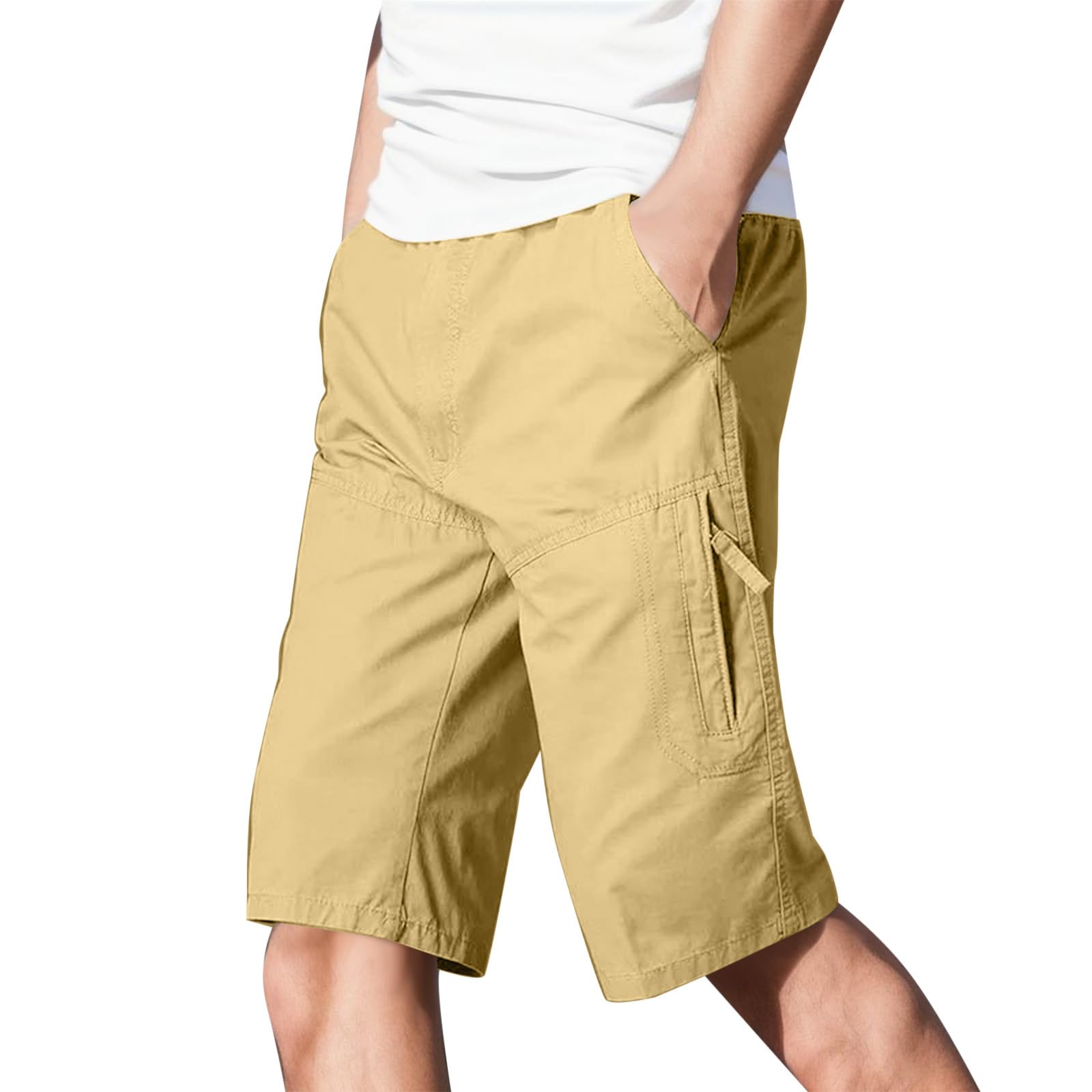 Cargo Shorts For Men Uk Elasticated Waist Combat Shorts Casual