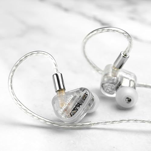 Miniatura 2 de HiFiGo TANCHJIM Kara Flagship 1 DD + 4 BA monitores intrauditivos, 5 controladores híbridos IEMs auriculares intrauditivos con tono natural y sonido