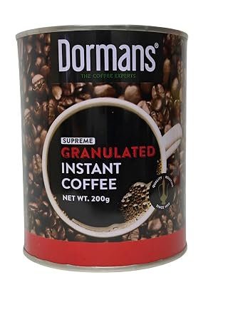 Dormans Instant Coffee, Dark Roast, 100% East African, 7.8 oz