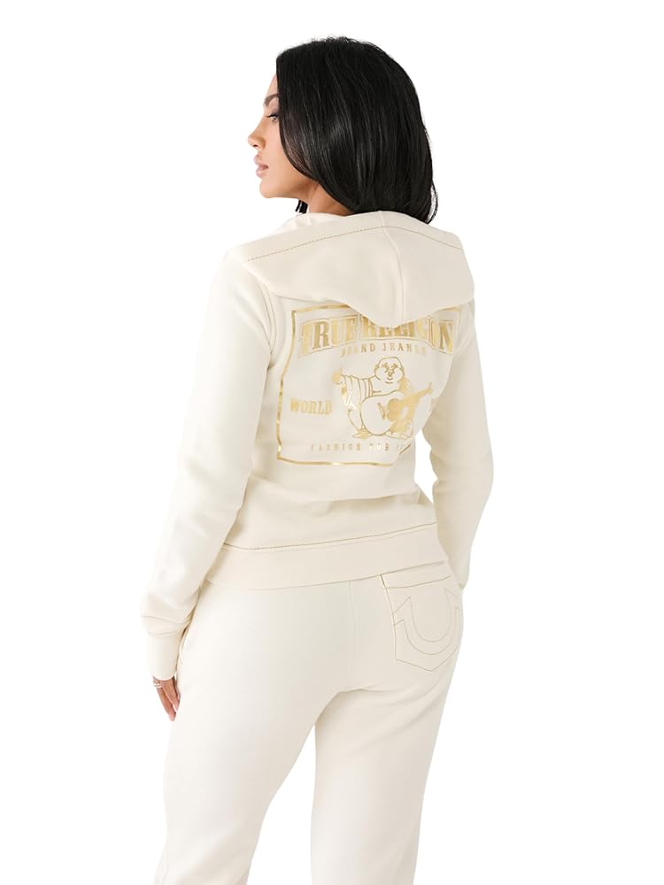 True Religion Big T Classic Zip Hoody Lurex Stitch, Winter