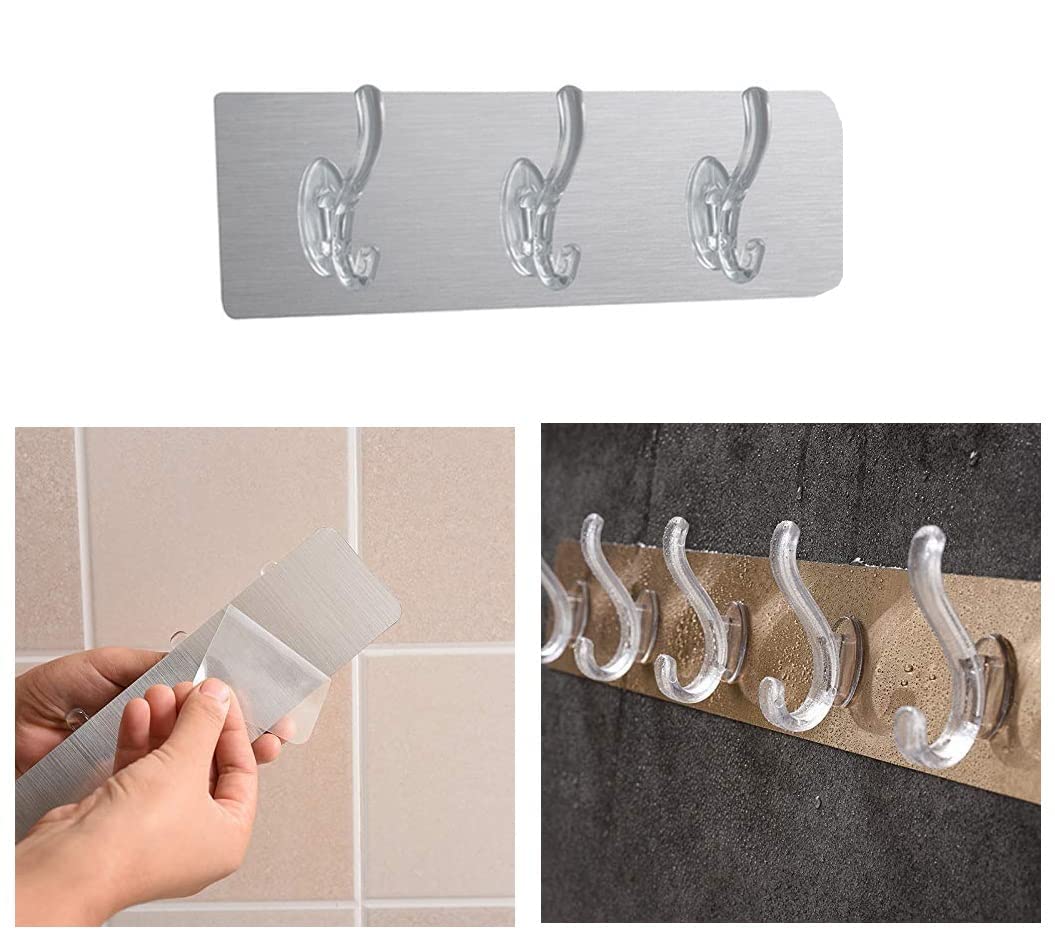 See full amazon price history chart for Lukzer Multi-Functional Self-Adhesive Wall Hook Hanger No Drilling Hole Wall 3 Hook Strip for Kitchen, Bathroom, Living Room (20 x 7cm) Lukzer Multi-Functional Self-Adhesive Wall Hook Hanger No Drilling Hole Wall 3 Hook Strip for Kitchen, Bathroom, Living Room (20 x 7cm) (B09Q3CJYLJ) Amazon Price History, Amazon Price Tracker