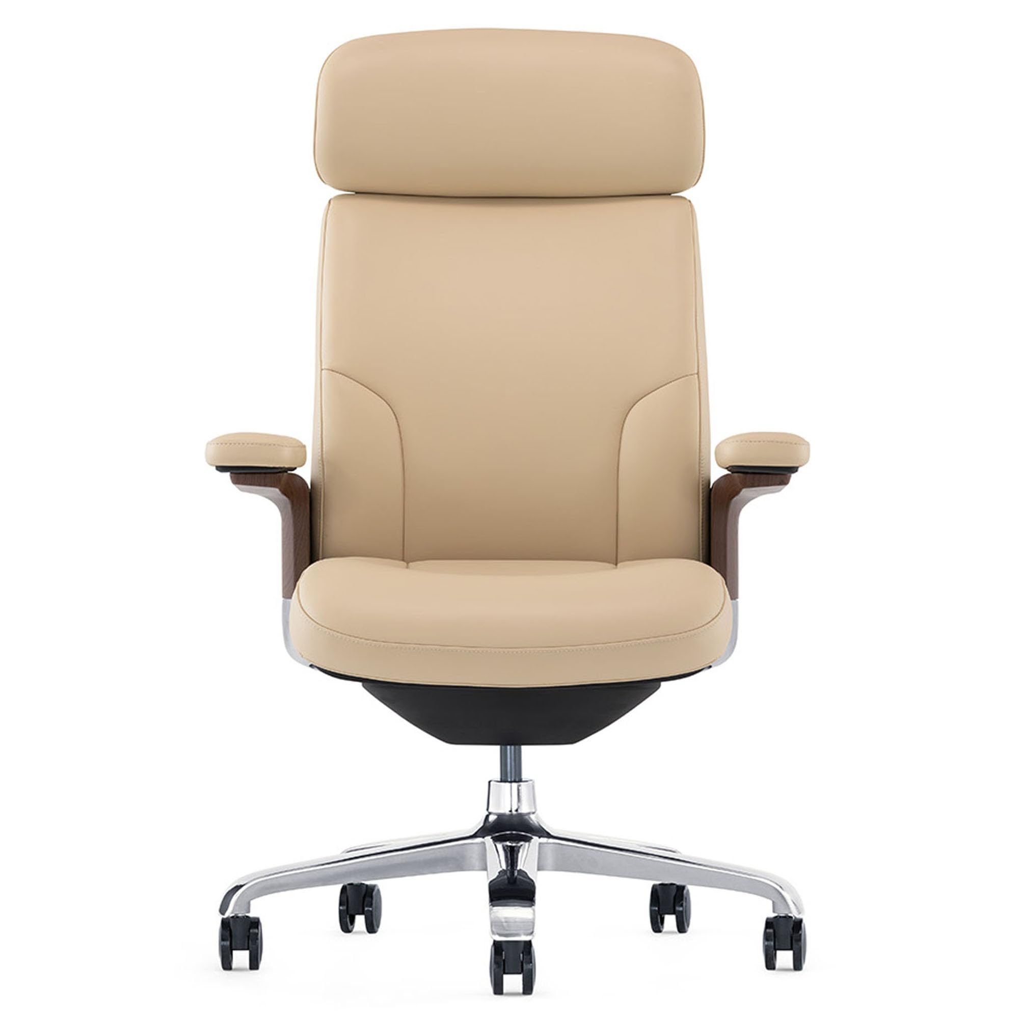 Amazon.com: FURIJING Genuine Leather Office Chair with High Back