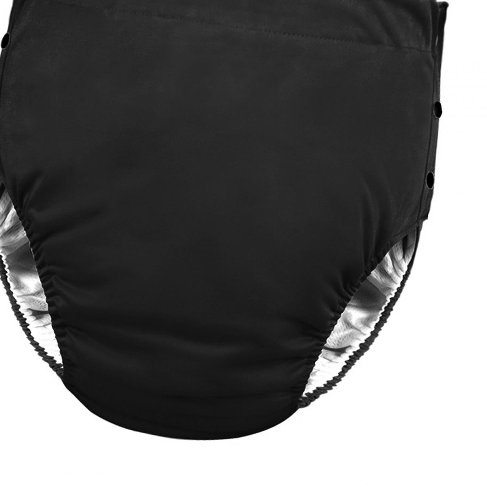 Amagogo Pannolini di stoffa per adulti, Copripannolini lavabili Lato con fibbia regolabile per Biancheria intima per incontinenza durevole per donne anziane, nero