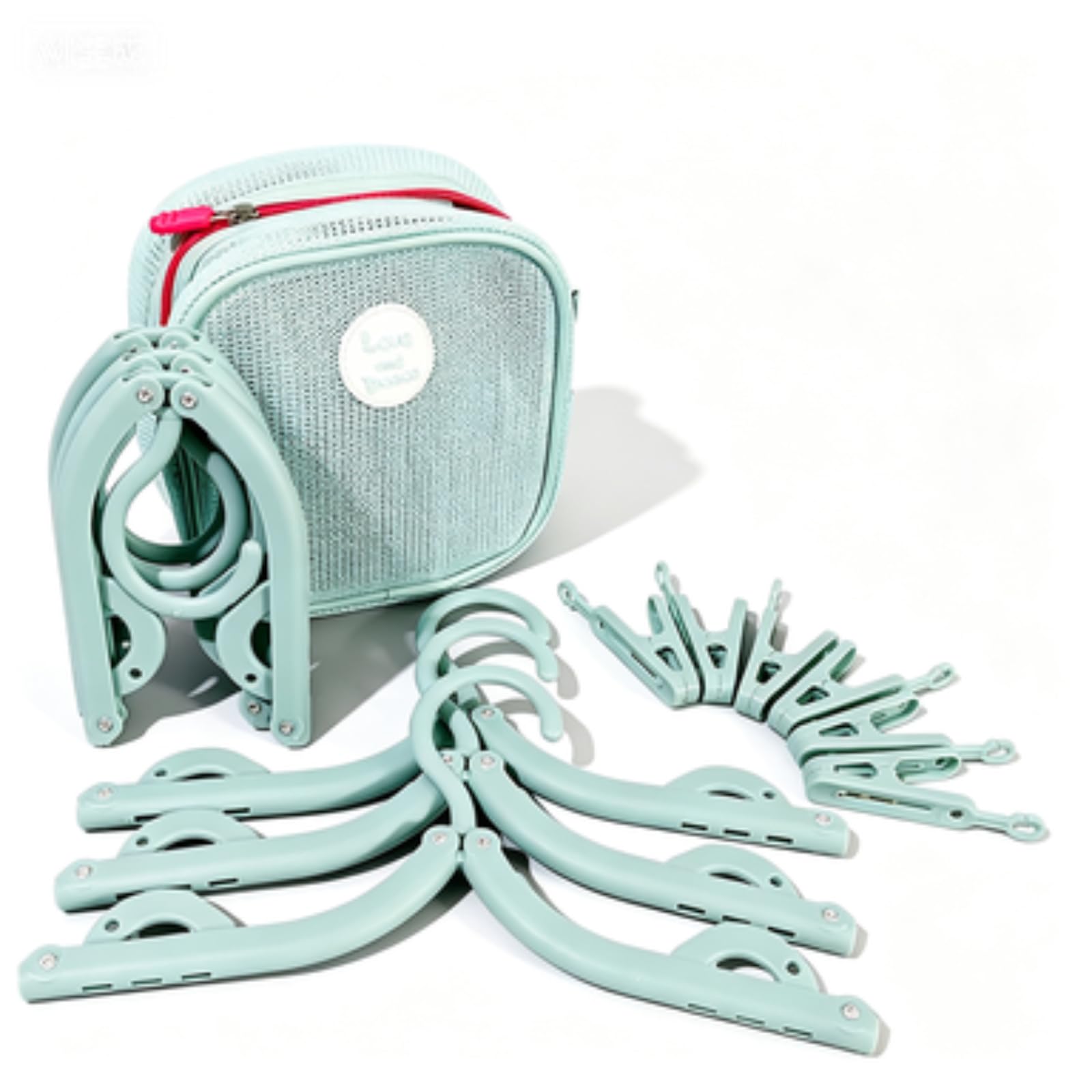 Foldable Travel Hanger Set, Portable And Storable Hangers, Must-Have For Business Trips And Travel, Foldable Hangers With Storage Bag