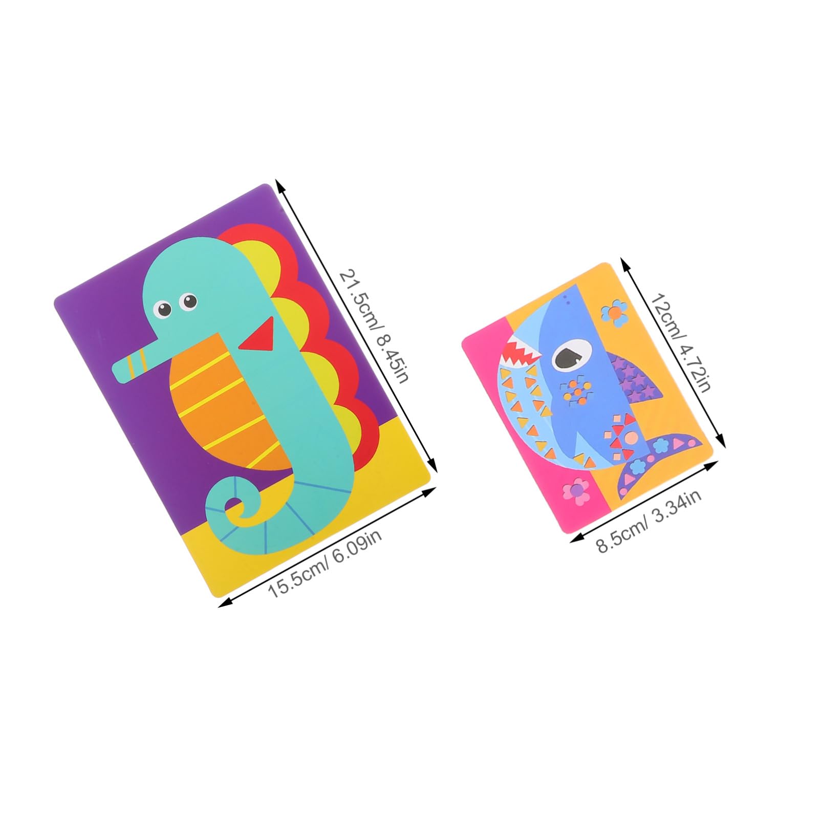 Gatuida Kit di Lavoretti Adesivi Eva per Scuola Materna Attività Artistiche Animali Gioco Fai da Te per Ragazzo Ragazza Materiale Didattico per Decorazioni e Apprendimento Creativo