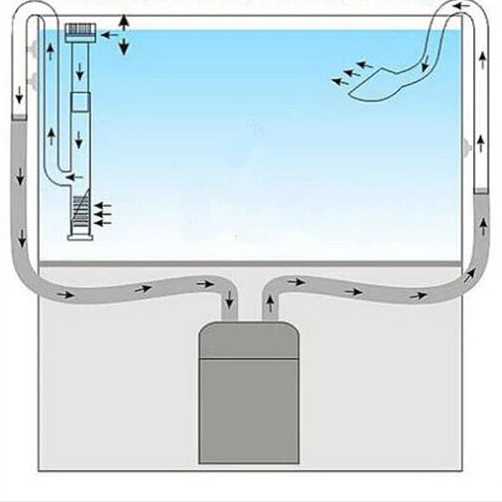 Glaslilien-Rohrzuflussset, Wasserzufluss mit Oberflächenskimmer für Aquarien, Pflanzentanks, Aquascaping, 17 mm für 16/22 mm (5/8 Zoll) Innendurchmesser