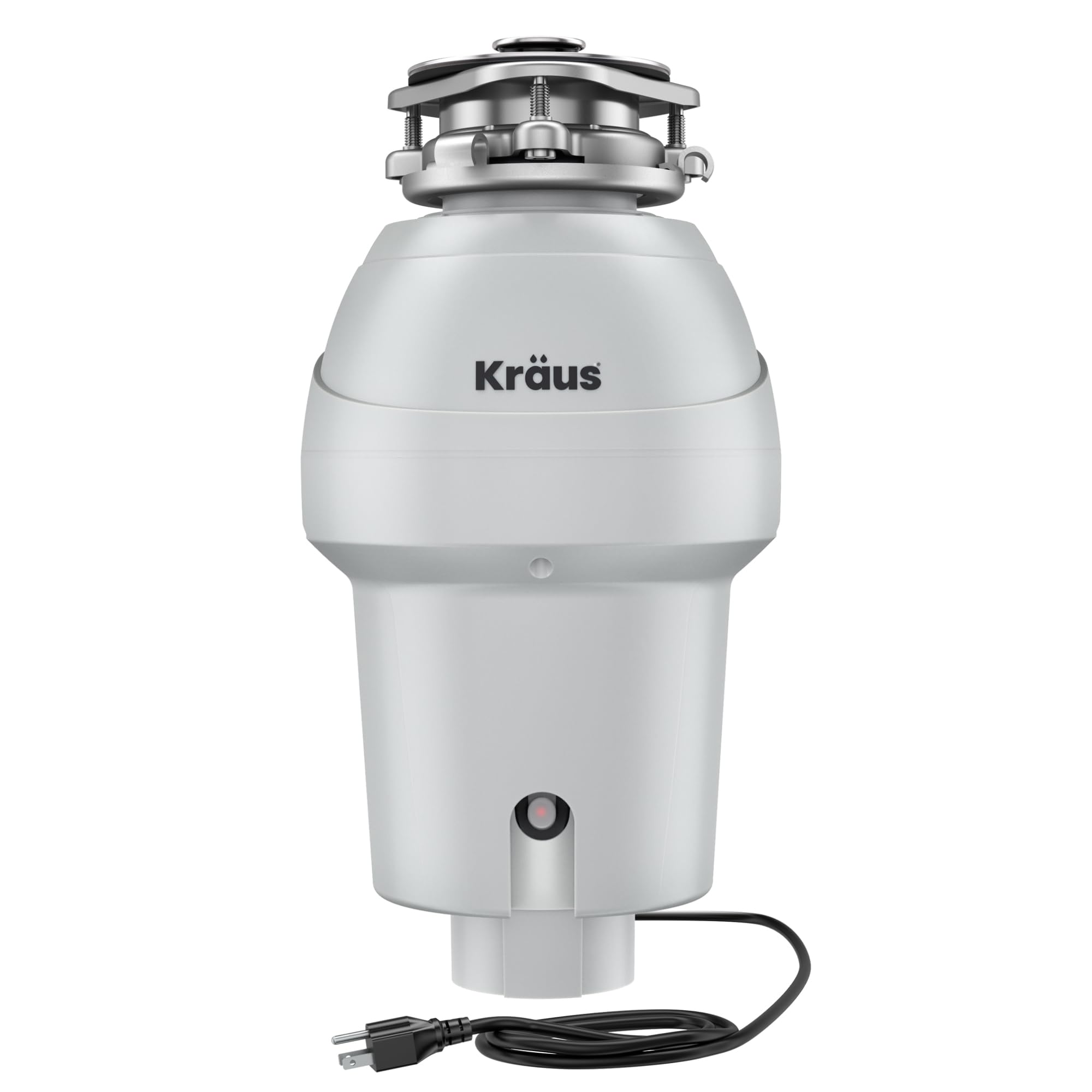 KRAUS WasteGuard 3/4 HP garbage disposal in matte cool grey