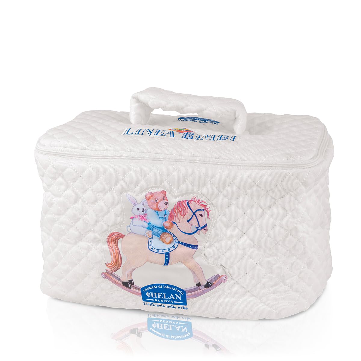 Helan Linea Bimbi Beauty Case da Viaggio e Casa Neonati Vuoto per Bagnetto, Trousse Bambino 28x19x18