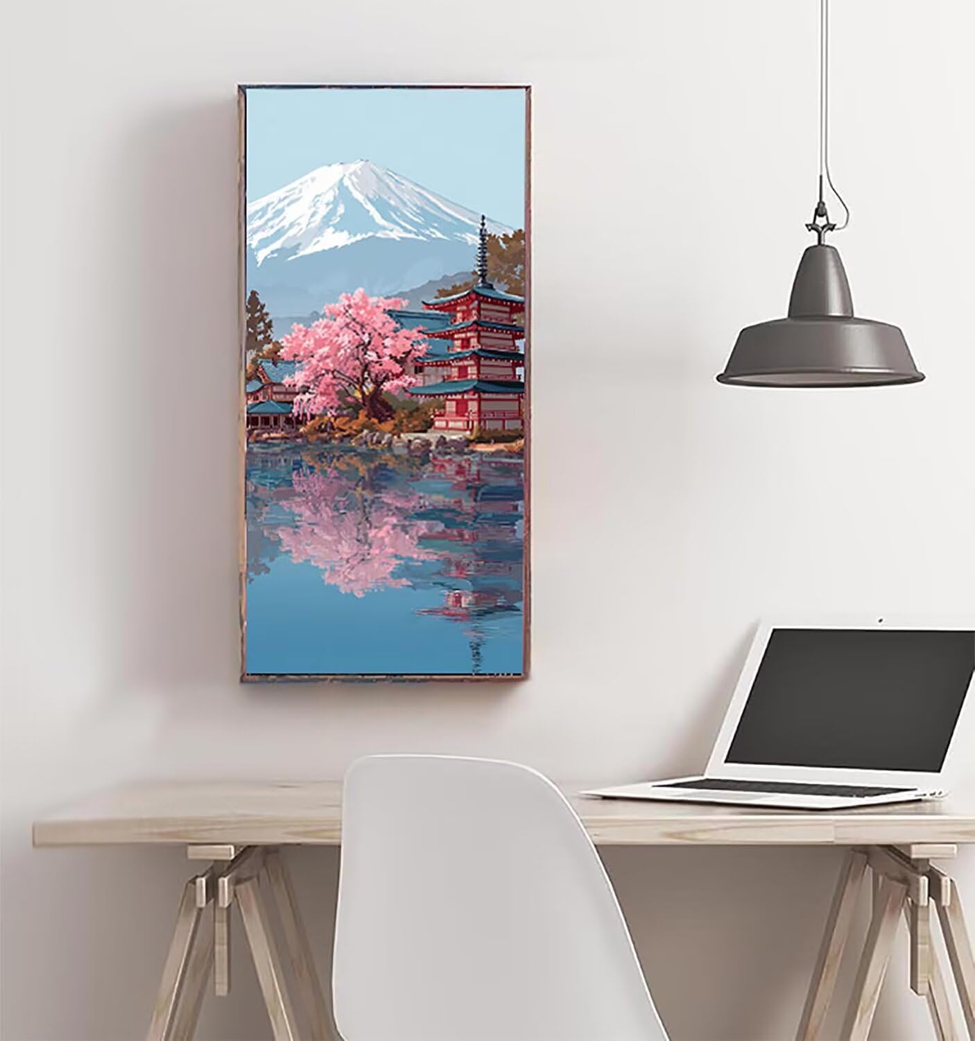 Diamentowe malarstwo japońskie zestawy artystyczne dla dorosłych, duże, 60 x 120 cm, mocowanie Fuji, kryształowe zestawy artystyczne, dla dorosłych, DIY, 5D, okrągłe, pełne wiercenie, kamienie