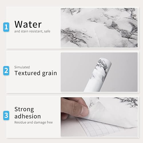 Miniatura 7 de Art3d Papel tapiz para despegar y pegar, mate (24 x 197 pulgadas)