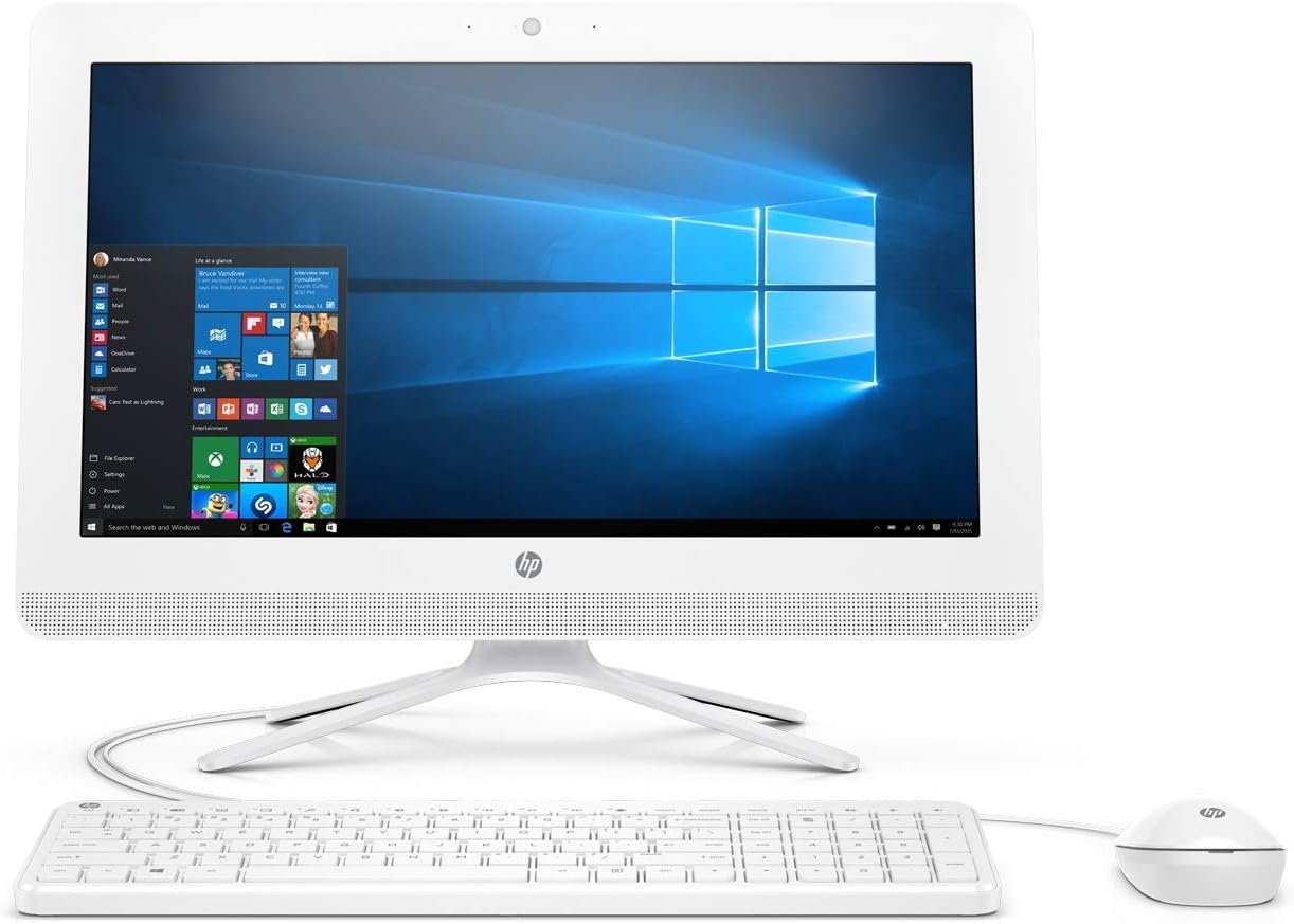 PC de Sobremesa HP 20-c000ns 19.5" E2-7110 1 TB Windows 10 Blanco