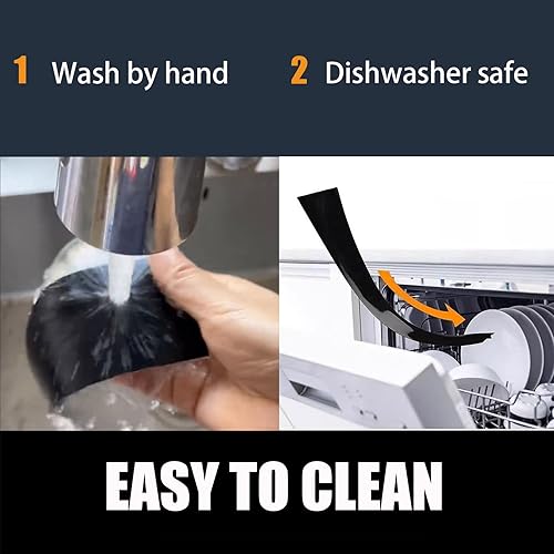 Miniatura 7 de SEVCHY Cubiertas de silicona para huecos para estufas (paquete de 2), relleno de silicona resistente al calor para encimera, sellar el espacio entre