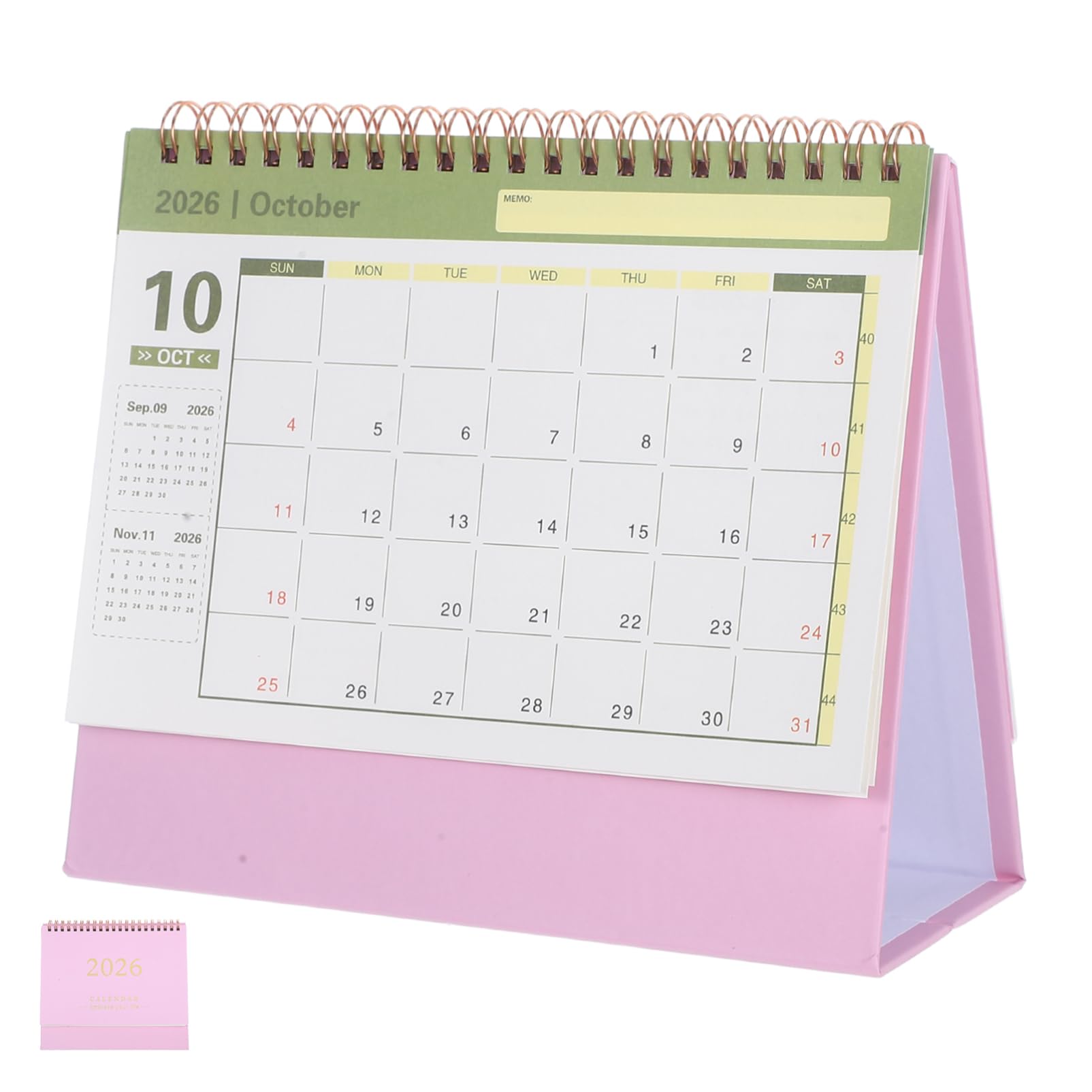 Didiseaon Calendrier 2025 2026: Calendrier De Bureau 2025-2026 Petit De Juillet 2025 À Décembre 2026 Planificateur Mensuel À Rabat Pour La Maison Le Bureau Et L'École
