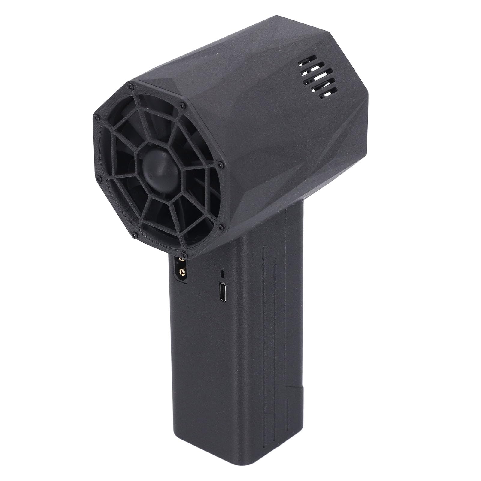 Dmuchawa strumieniowa X64 Pro 64 mm bezszczotkowy silnik turbowentylatorowy z kompozytowym materiałem z włókna węglowego, czarna, do usuwania pyłu przemysłowego, prędkość wiatru (Czarny)