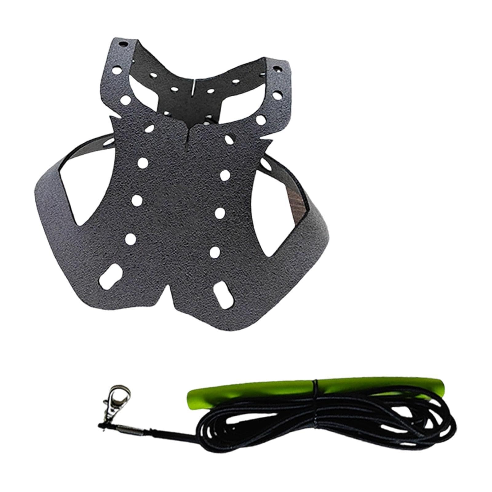Dickly Bird Harness, Leash, Parrot Leash, Dove Harness, Pet Harness, Adjustable Training Leash, Nylon Material for Pigeons, Parrots, Pets, Walks, Gray