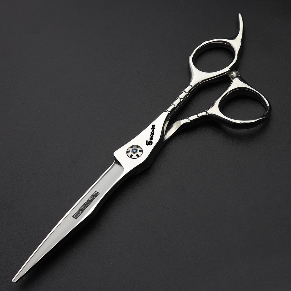 Japan 440C hair salon studio hairdresser styling professional tool set fashion 6.0 inch hair cutting scissors + thinning scissors (Cutting Scissors) - Image 2