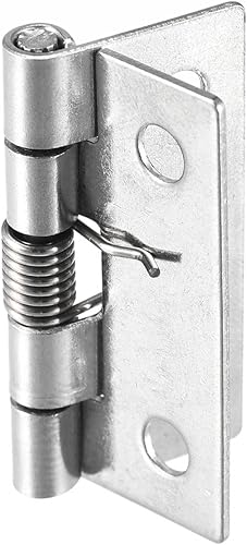 Miniatura 4 de uxcell Bisagras cargadas por resorte, bisagra de cierre automático de acero inoxidable 304 de 1.5 "para gabinete 4pcs