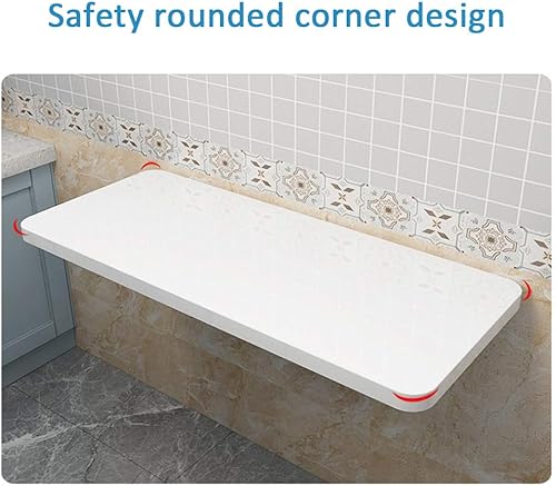 Miniatura 5 de KDDEON Mesa de comedor plegable para colgar en la pared, escritorio multifunción para ordenador, mesa de trabajo en casa, oficina con soporte de