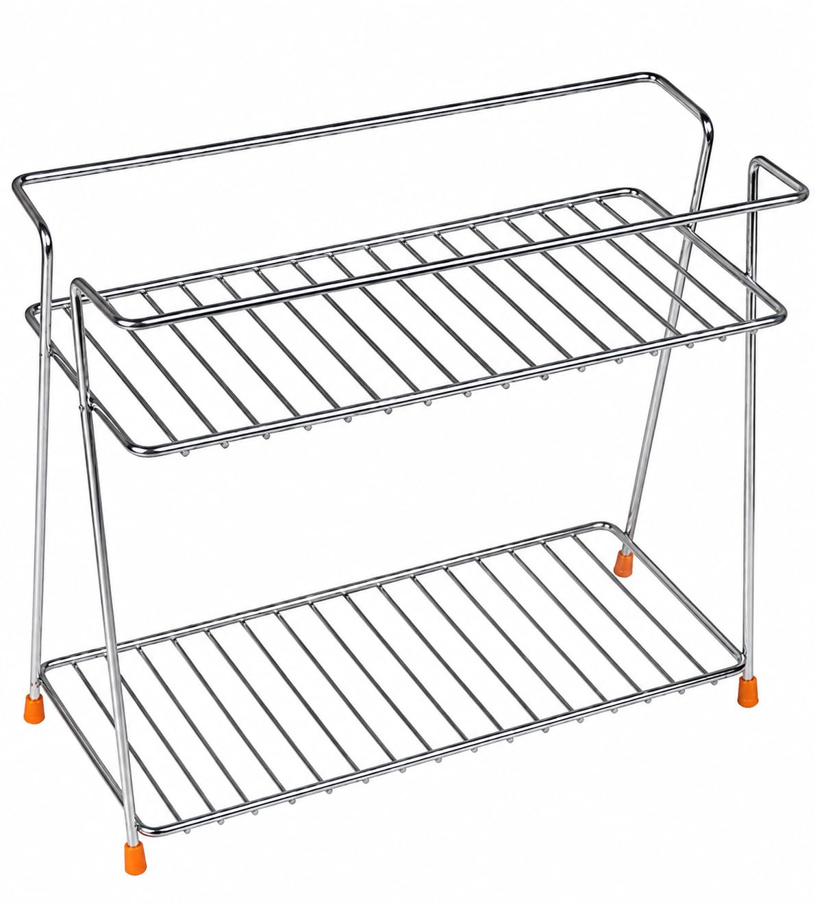 Tabletop Spice Rack For Your Kitchen_Countertop Spice s And Masala Rack 2 -Tiered Shelf And 2 Layer Stainless Steel And Special Countertop Spice Rack-(Pack Of One) (Nhsp) — Amazon image 3