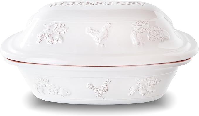 Romertopf Rustico Clay Roaster | Non-Stick Dutch Oven | Healthy