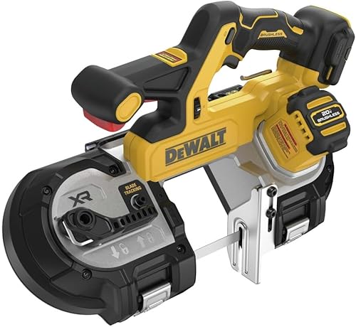 Miniatura 4 de DEWALT Sierra de cinta de doble gatillo 20V MAX XR, motor sin escobillas, portátil e inalámbrica, capacidad de corte de 3-38 pulgadas, solo
