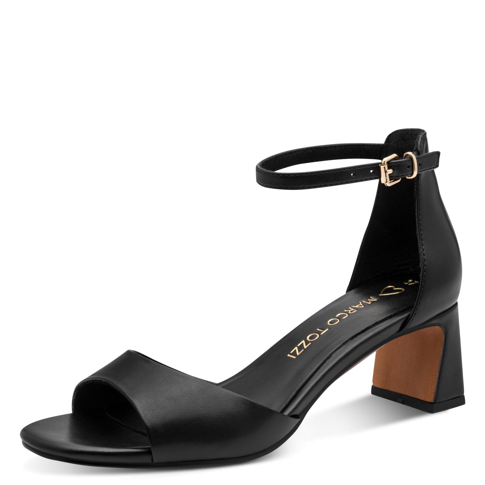 MARCO TOZZI Women Sandal soft Feel Me footbed soft lining Summery, black (BLACK), 7.5 UK