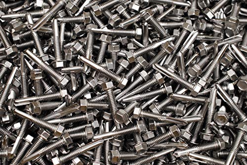 Tornillo Tek 5 Acero Inoxidable 12-24 x 1-1/4 Hex Washer