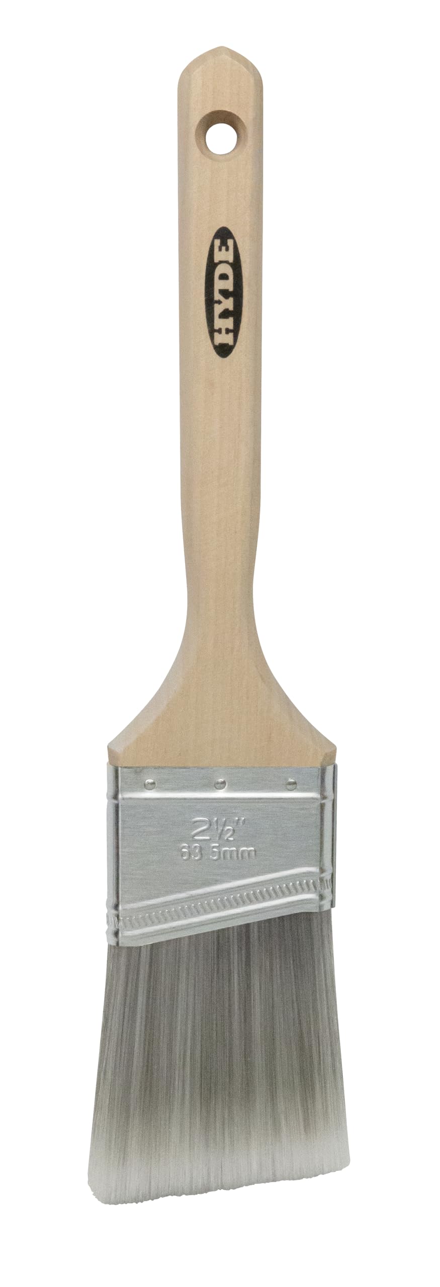 Hyde Millenium 47372 Pennello ad angolo, piatto, morbido poliestere SRT con manico in legno 6,3 cm
