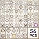 EAPIKON 56 Mandala Schablone Malen, 7.62cm Wiederverwendbar Zeichenschablonen für Acryl-Malerei Art Deko, 9cm Brandmalerei Vorlagen für Holz Wände Leinwand Möbel DIY-Bastelprojekte